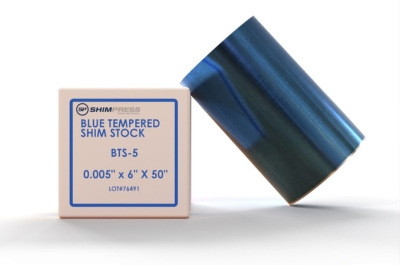 Blue Tempered Spring Steel Shim